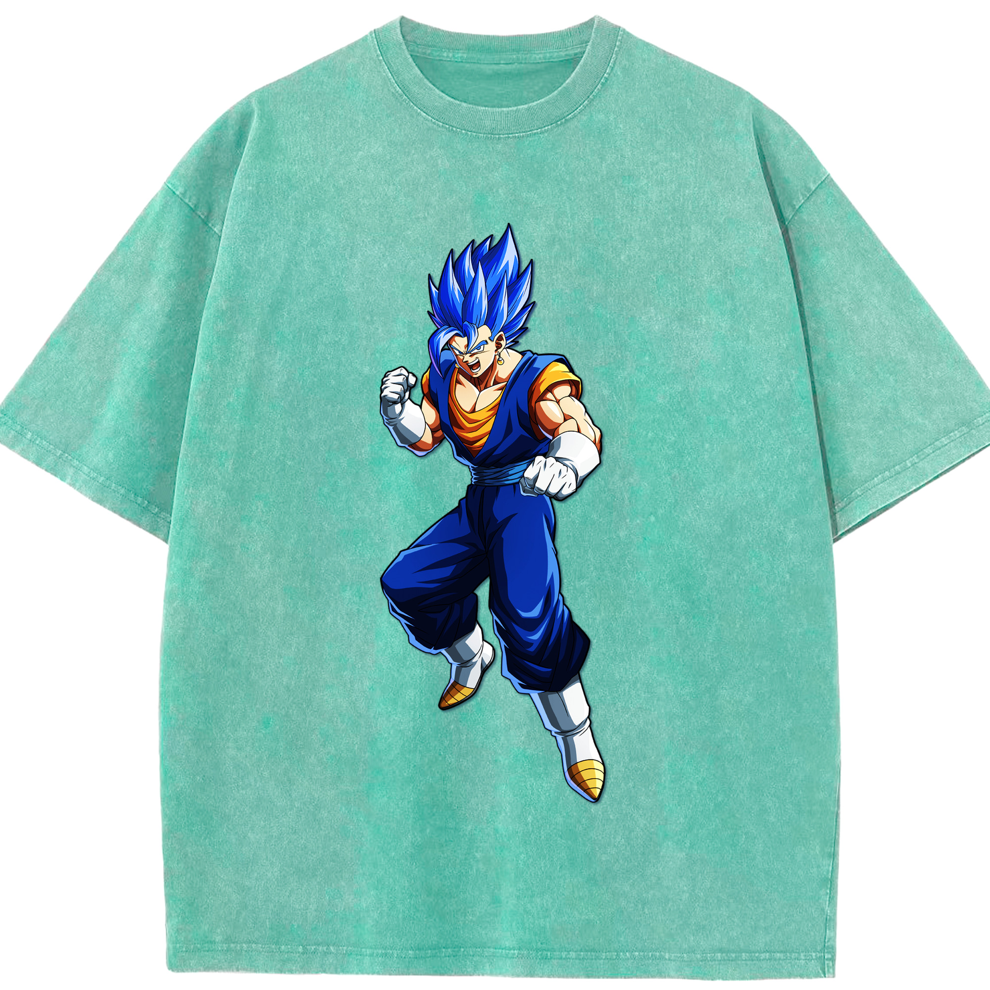 （画像用） ドラゴンボール ベジット DRAGON BALL Vegetto 綿100% ヴィンテージ風 半袖Tシャツ（フロントプリント）